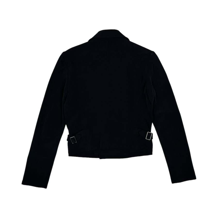 ISSEY MIYAKE WHITE LABEL Asymmetrical Zip Blouson Jacket for Men & Women - Lightweight Fashion Outerwear for Casual Wear & Street Style