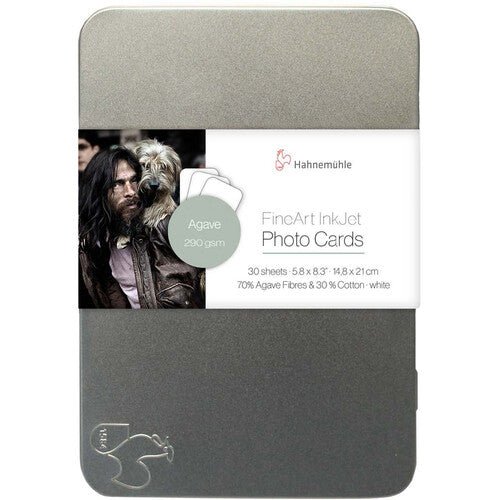 Hahnemuhle Agave FineArt InkJet Photo Cards (4x6”, 30 Sheets) – Premium Matte Paper for Stunning Prints, Ideal for Greeting Cards, Invitations & Photo Gifts