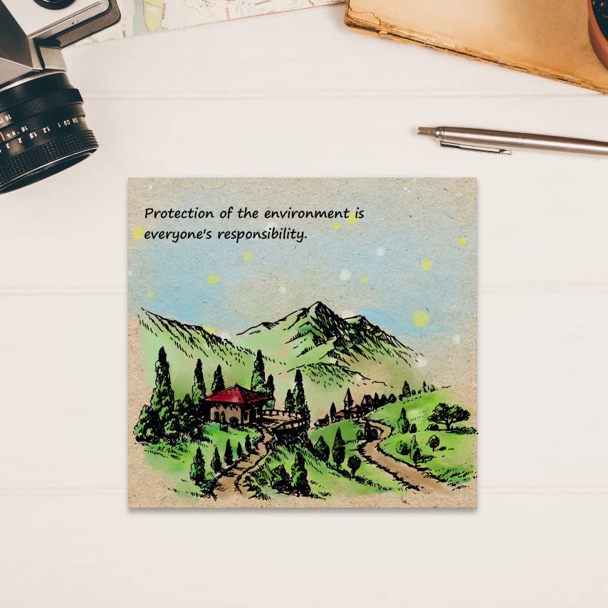 Mountain Forest Clear Stamps for Card Making | Natural Scenery Transparent Rubber Stamps | DIY Scrapbooking & Bullet Journal Decor | Handmade Craft Supplies for Notebooks & Greeting Cards | Perfect for Nature-Themed Projects & Gift Wrapping