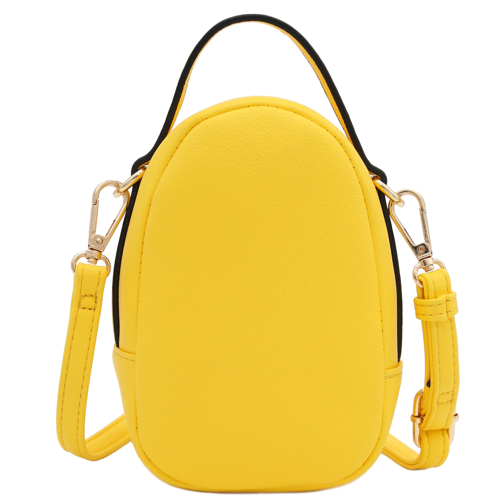Stylish Two Compartment Mini Oval PU Leather Crossbody Bag for Women - Perfect for Travel, Shopping & Everyday Use