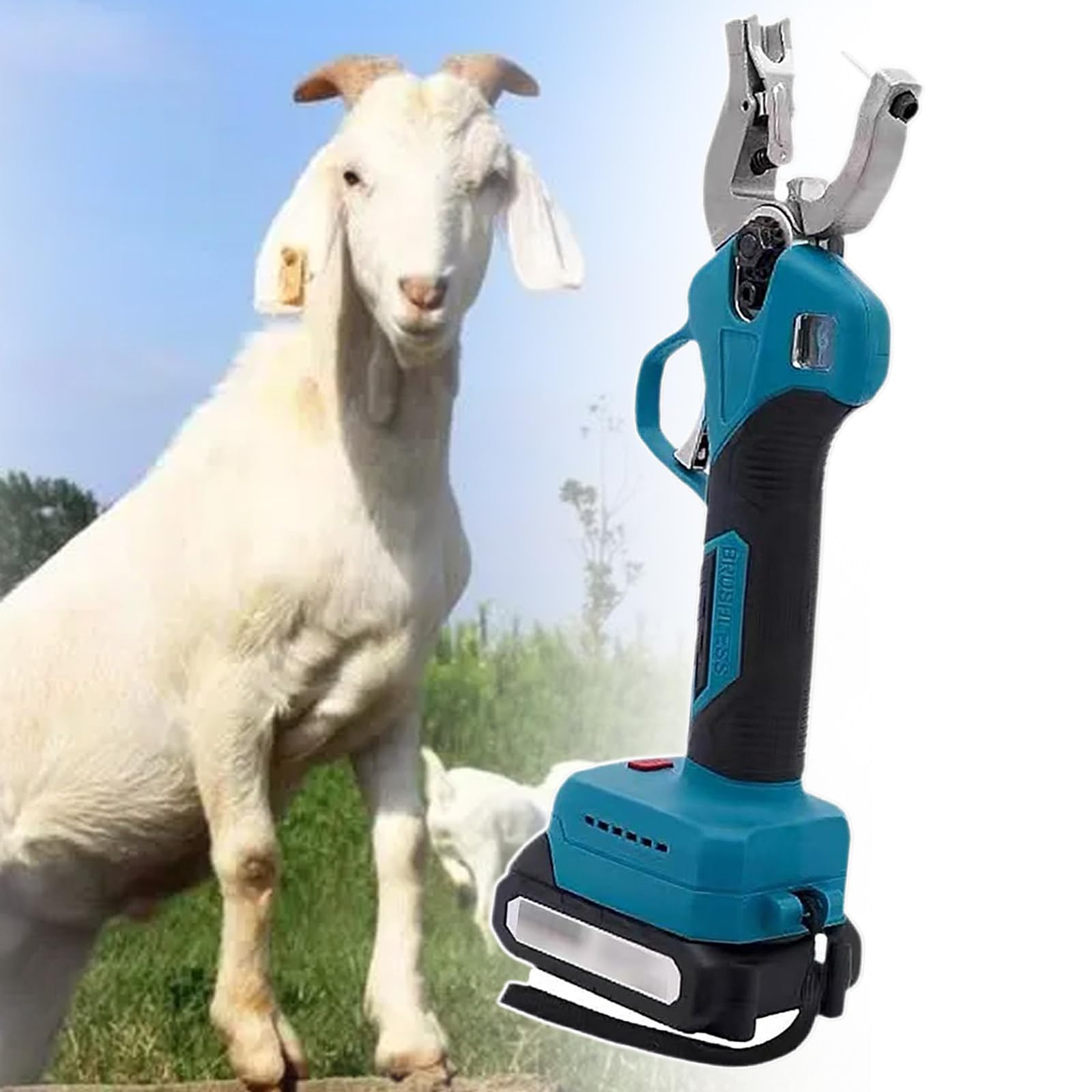 Upgraded Electric Sheep Ear Tag Pliers with Digital Counting Display - 3 Stainless Steel Ear Tag Pins & Tool Box - Durable Livestock Tagging Tool for Farm, Ranch, and Animal Identification