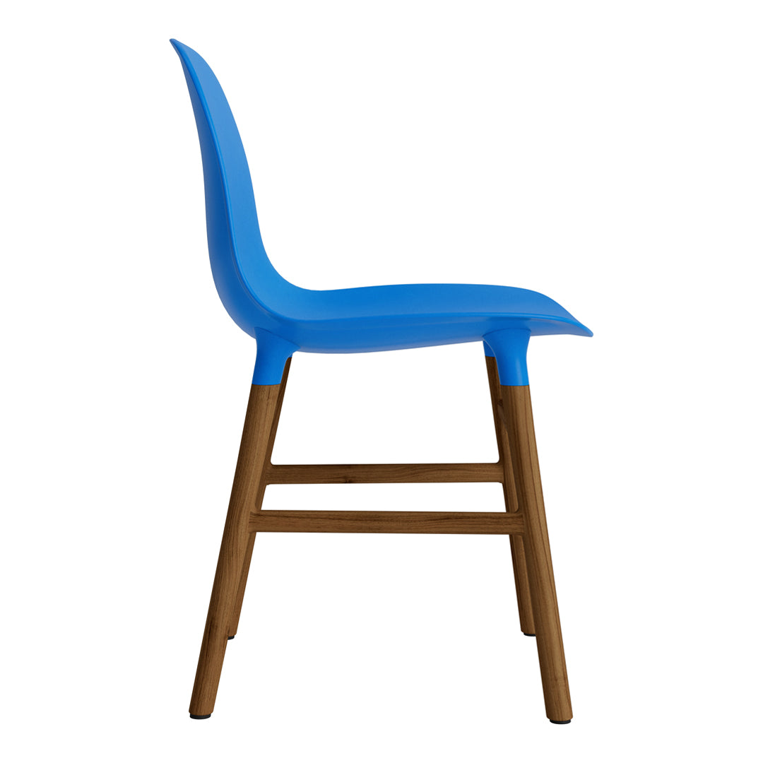 Modern Form Chair with Sturdy Wooden Legs - Perfect for Dining Room, Office, or Living Room Decor