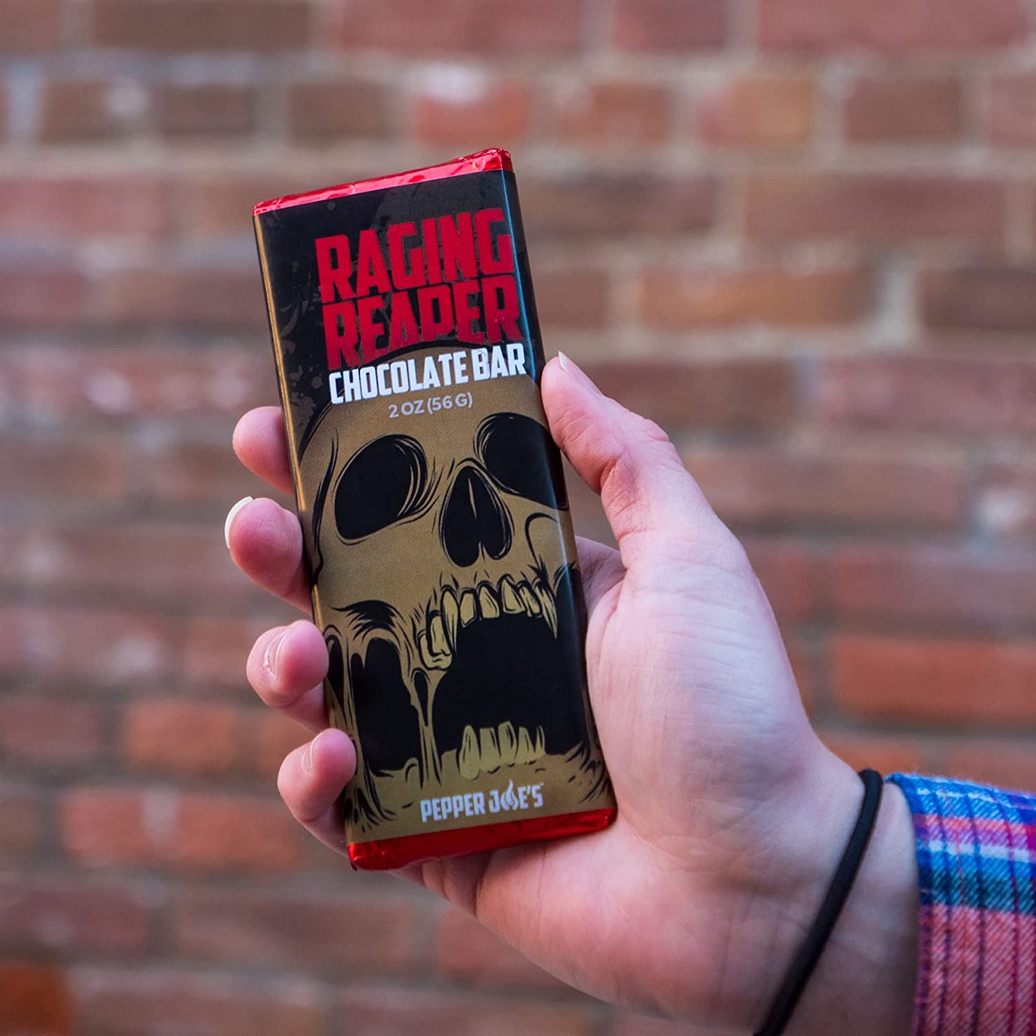 Pepper Joe’s Raging Reaper Chocolate Bar – World’s Hottest Spicy Chocolate with Carolina Reaper Pepper – Extreme Heat Candy – 2oz Dark Chocolate Bar (3 Pack) – Perfect for Hot Pepper Challenges, Gifts for Spicy Food Lovers & Daredevil Snacks