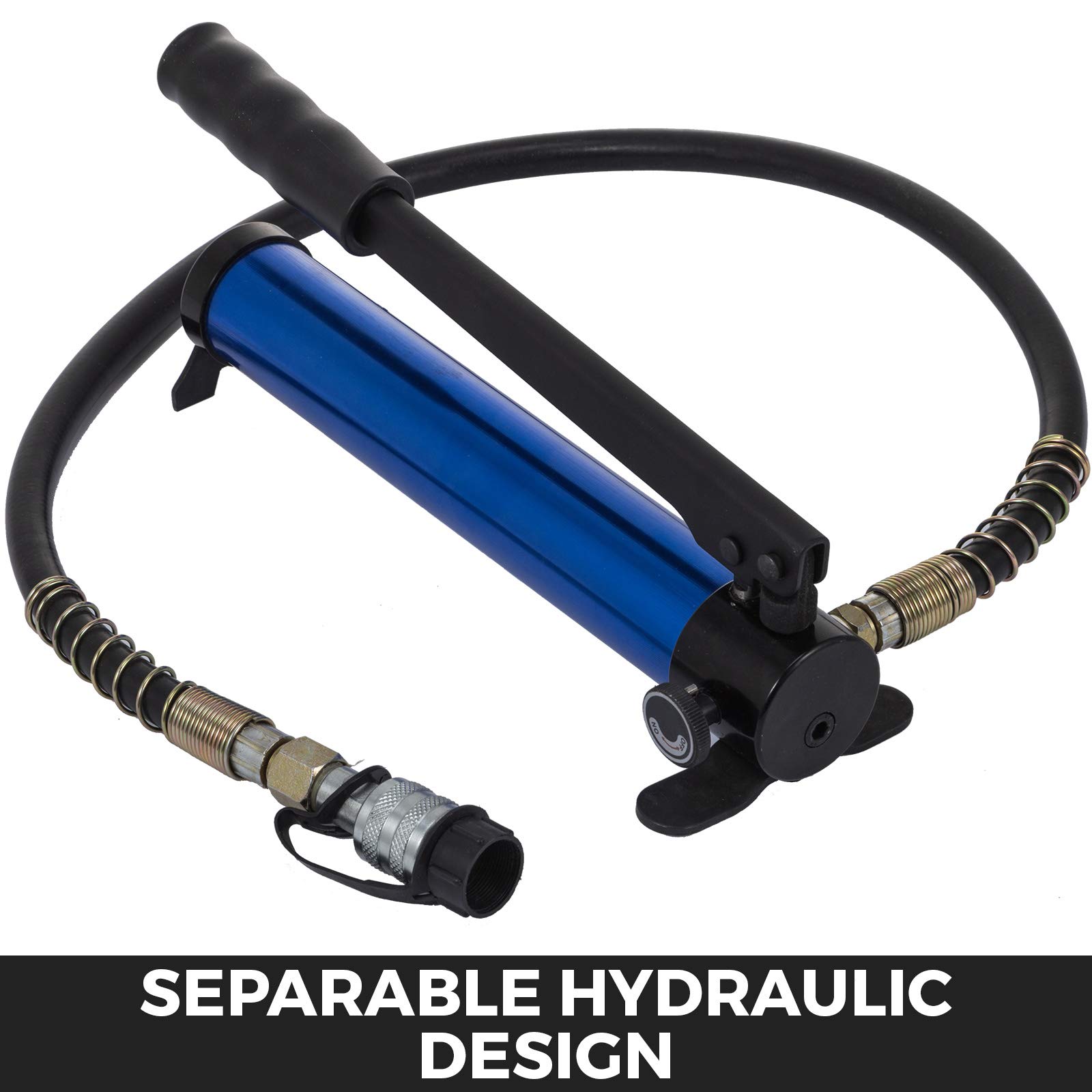 Mophorn FS-7842B Manual Hydraulic Hose Crimper Kit with 7 Dies - Handheld AC Hose Crimping Tool for Aluminum Pump and Air Conditioning Repair | Perfect for HVAC Technicians and Automotive AC System Maintenance