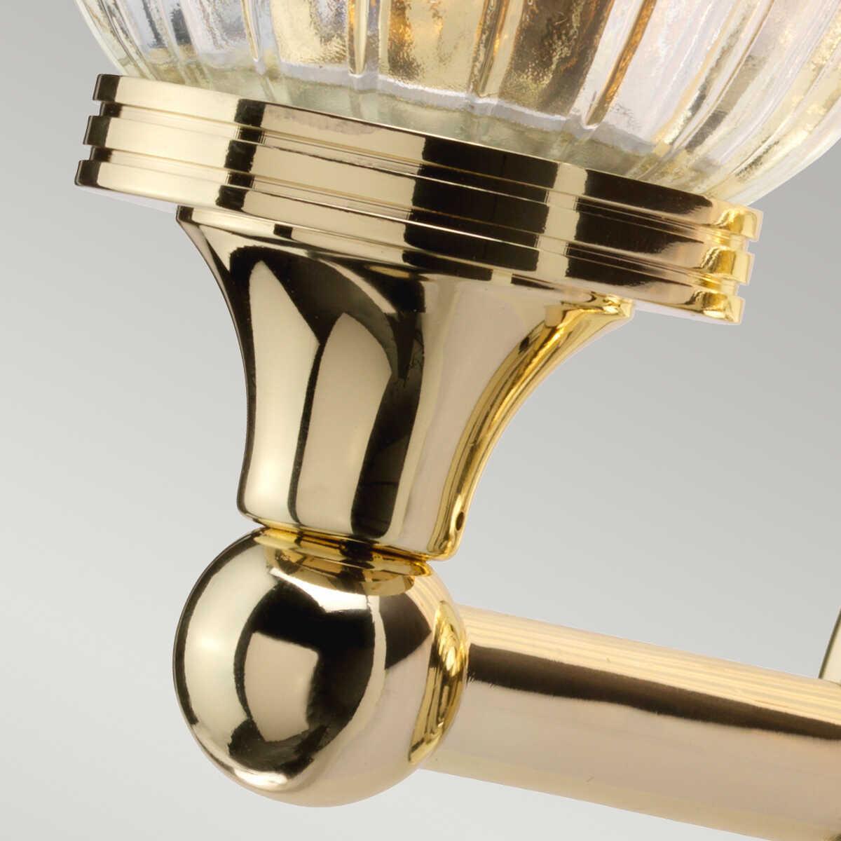 Polished Brass Austen Cloche Shade Bathroom Wall Light – Vintage Style Sconce for Powder Room, Spa, or Hallway Lighting