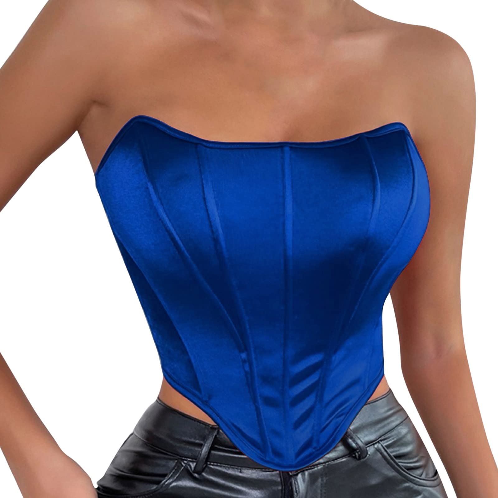 Floral Lace Bralette for Women - Comfortable Cami Corset Underwear, Adjustable Straps, Breathable Fabric - Perfect for Sleepwear, Lounge Wear, and Layering Under Dresses (Blue, XS)