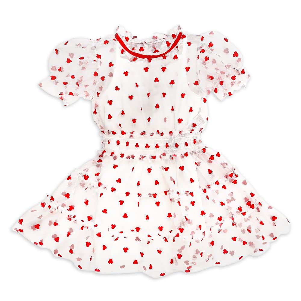 Minnie Mouse Girls' Party Dress - 3D Layered Design for Birthday, Halloween & Special Occasions | Disney Princess Costume for Toddlers & Kids