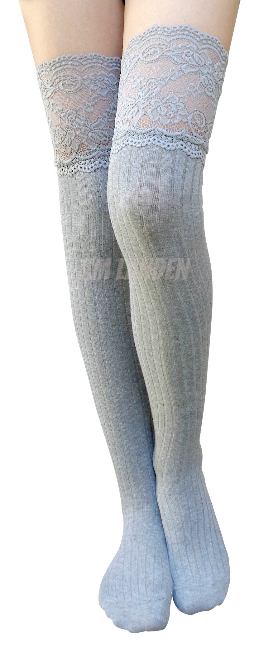 Sexy Over The Knee High Socks - Lace Thigh High Stockings for Women - Perfect for Cosplay, Halloween, and Fashion Outfits