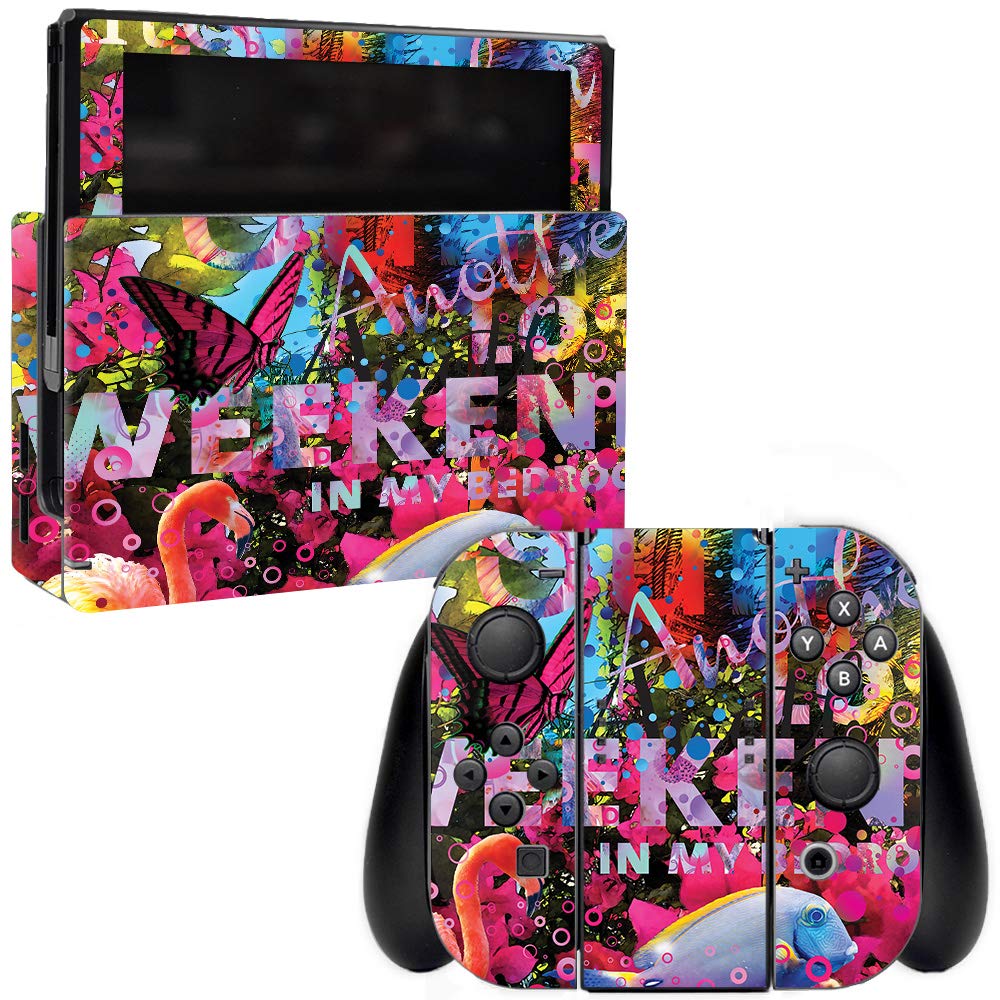 MightySkins Protective Vinyl Decal Wrap Cover for Nintendo Switch - Lost Weekend Design | Durable, Customizable Skin | Easy to Apply & Remove | Made in USA | Perfect for Gaming, Travel & Personalization