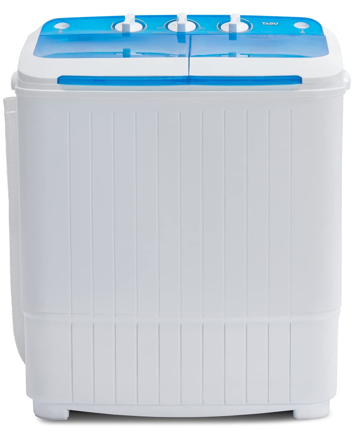 Portable Washing Machine 16.5LBS - Compact Twin Tub Washer & Spin Dryer Combo - Mini Laundry Machine for Apartments, Dorms, RV, Travel - White & Blue - Perfect for Small Spaces & On-the-Go Cleaning