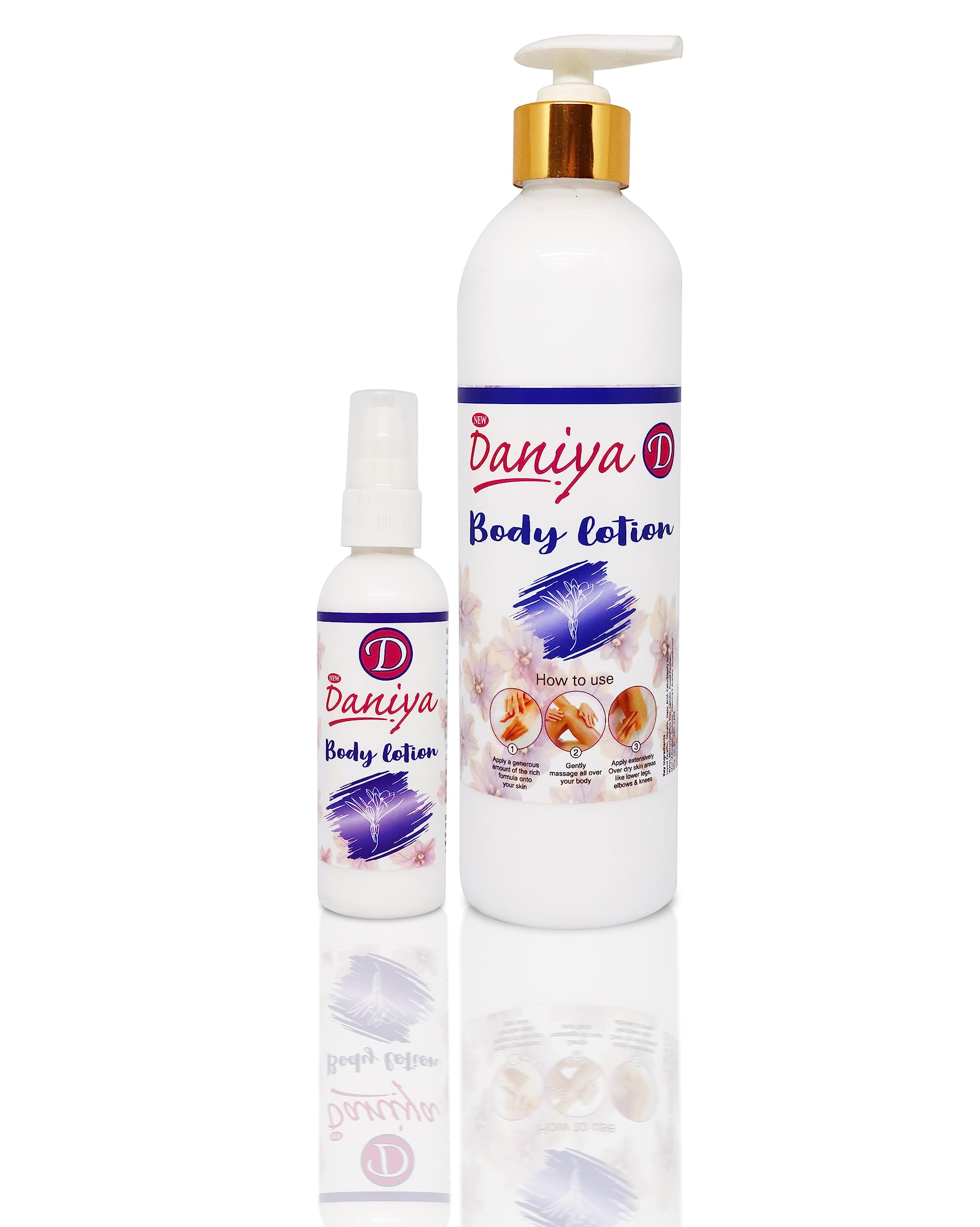 Daniya Moisturizing Body Lotion for Dry Skin - 16.9oz (500ml) - Hydrating & Nourishing Cream for Women & Men - Perfect for Daily Use, After Shower & Before Bed