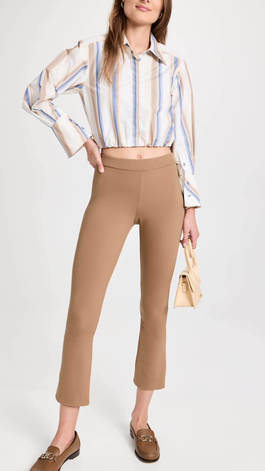 Theory Women's Slim Kick Pull-on Pants - Office & Travel Wear