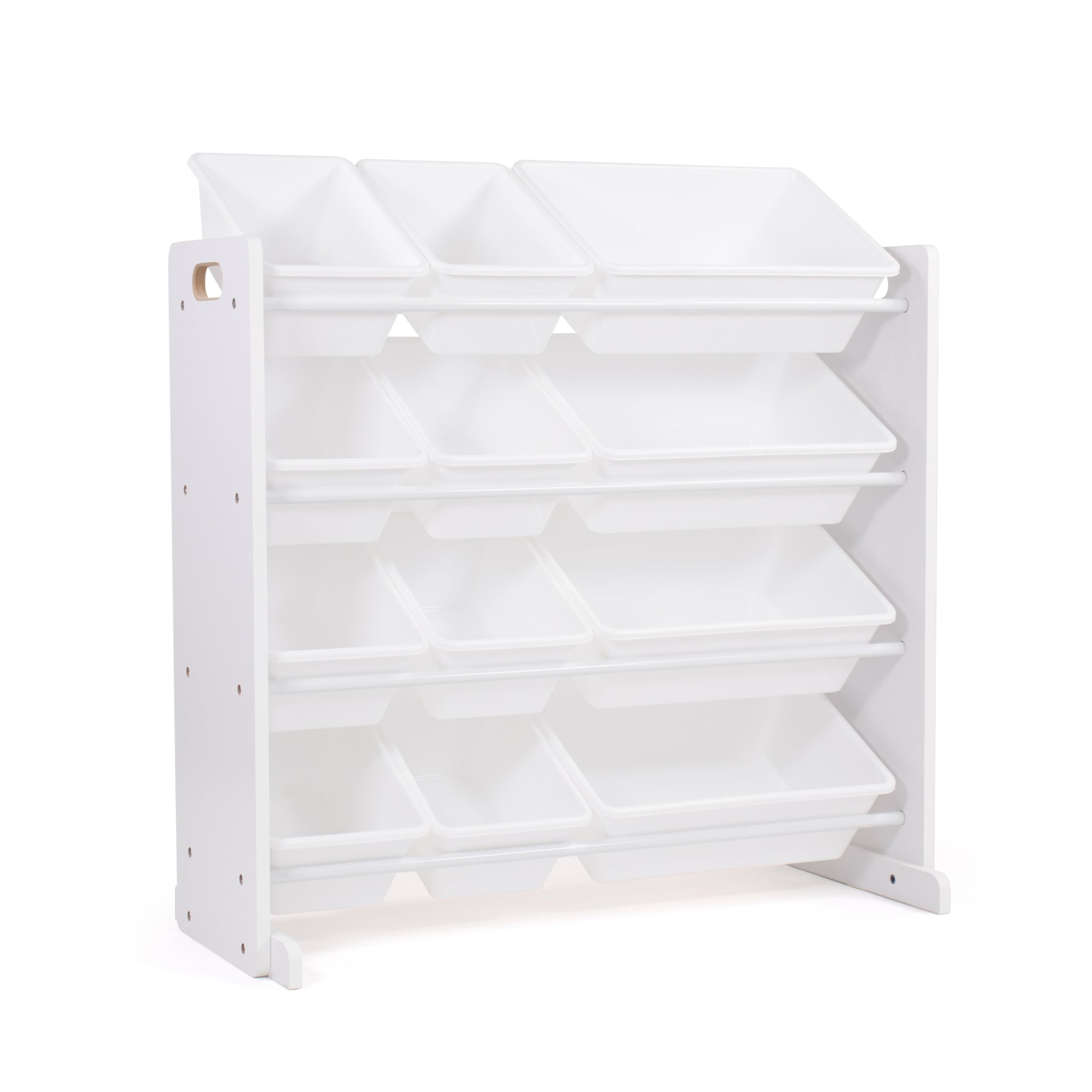 Humble Crew 12-Bin Kids' Toy Storage Organizer - White Plastic Bins for Playroom, Nursery & Bedroom Organization | Perfect for Toys, Books & Art Supplies