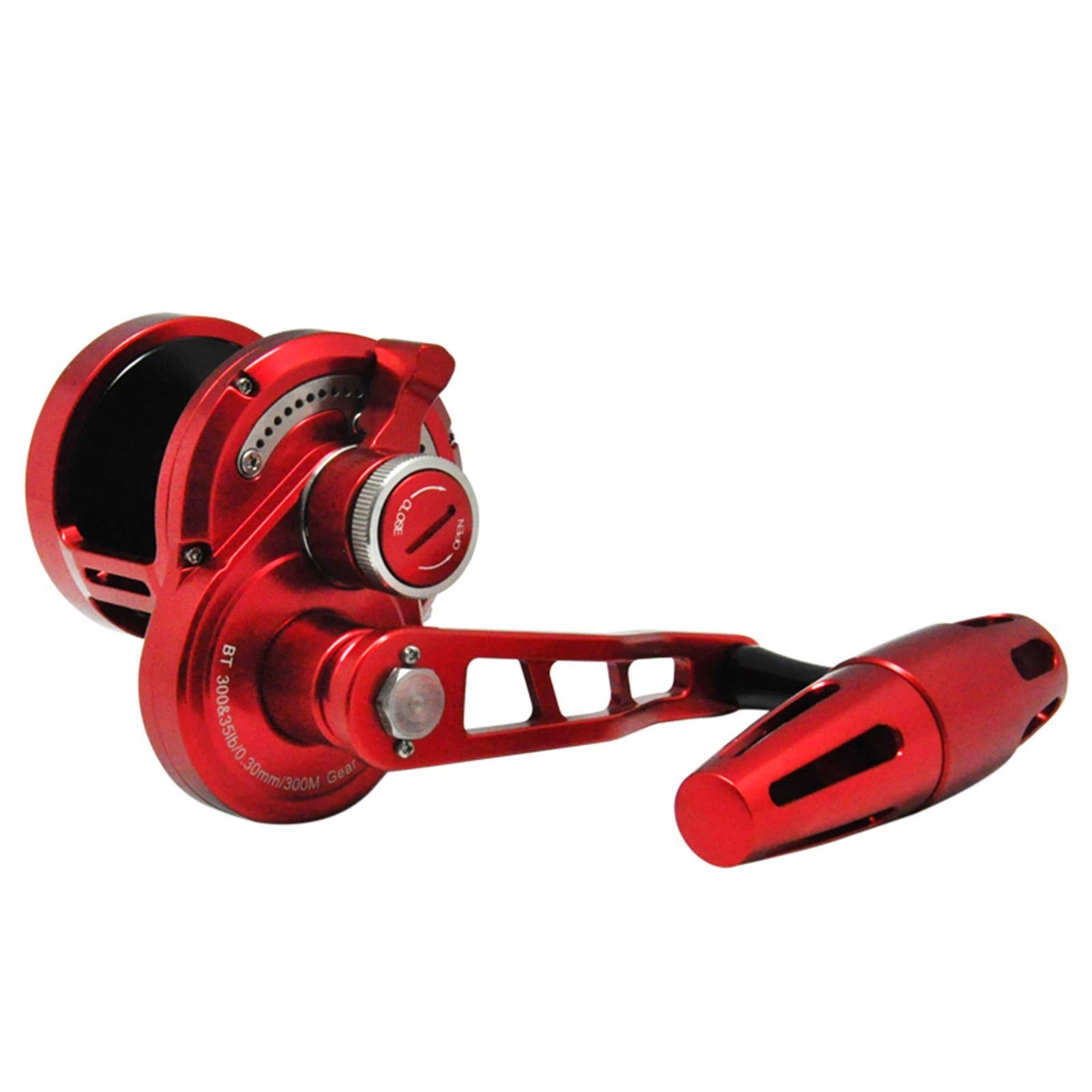 Premium Saltwater Fishing Reel - High Speed 6.0:1 Slow Jigging Reel with Narrow Spool & Right/Left Handle for Trolling, Jigging - Ideal for Saltwater, Ice, Inshore and Freshwater Fishing | Perfect for Deep Sea, Coastal & Ice Fishing Adventures