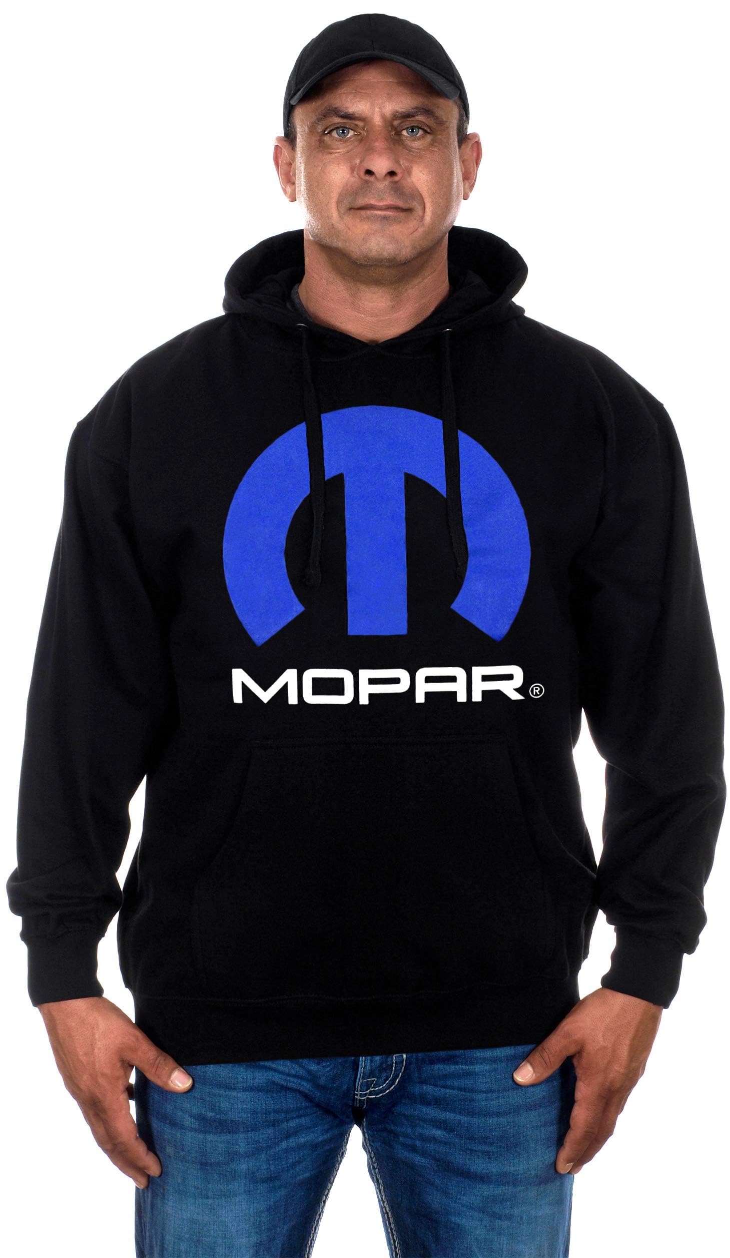**JH Design Men's Mopar Logo Hoodies - Pullover & Zip-Up Sweatshirts in 3 Styles | Casual Wear, Street Fashion & Car Enthusiast Apparel**