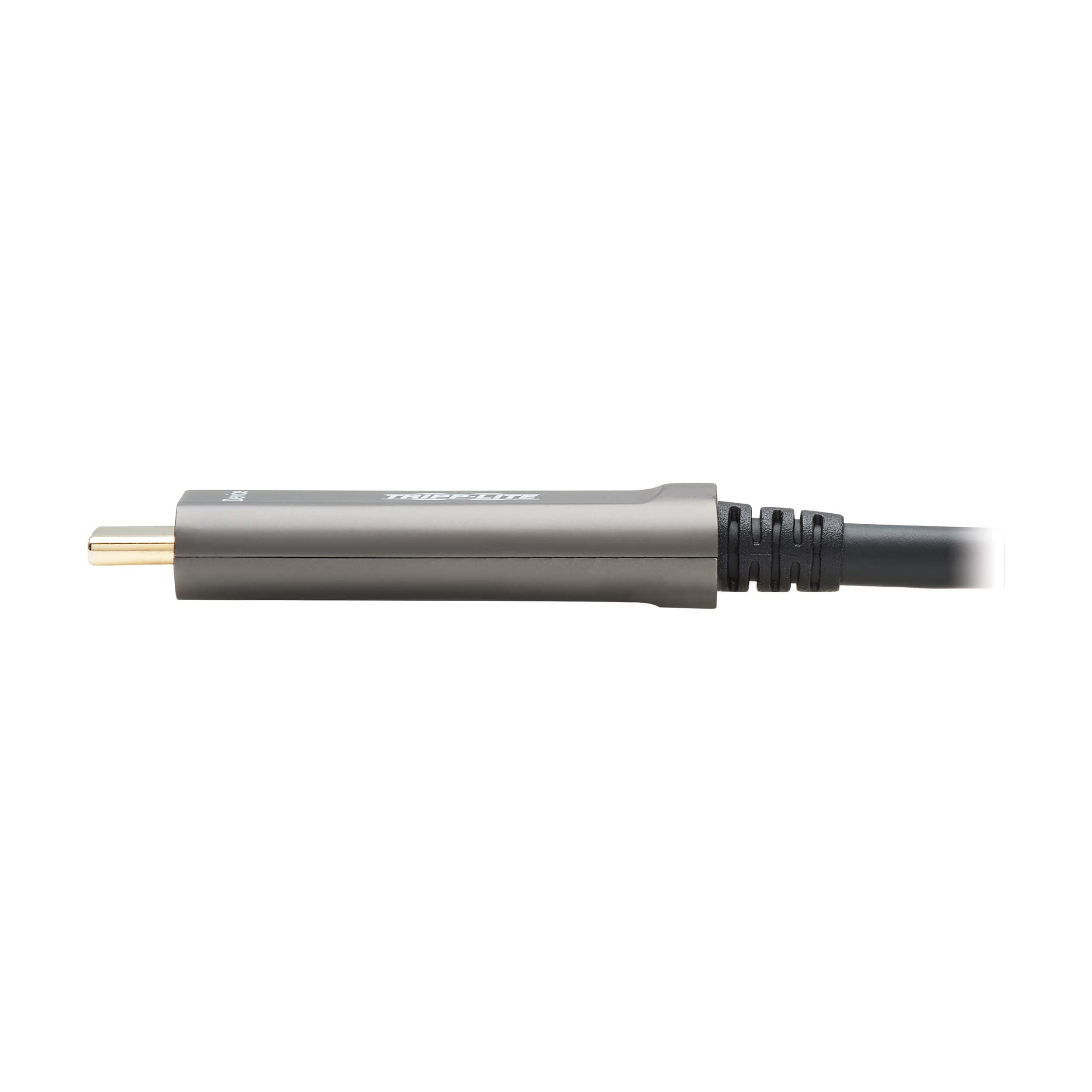 Tripp Lite USB-C Fiber Optic Cable 10Gbps High Speed Data Transfer | USB 3.2 Gen 2 Active Optical Cable | Male to Male Connector | 33ft/10m Plenum Rated for In-Wall Installation | Backward Compatible | 3-Year Warranty (U420F-10M-D321) | Perfect for Home Office, Data Centers & High-Speed Device Connectivity