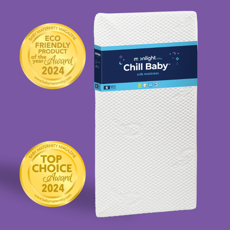 Moonlight Slumber Chill Baby Crib Mattress - Breathable & Hypoallergenic Infant Bed Mattress for Safe Sleep | Perfect for Nursery, Daycare & Travel Cribs