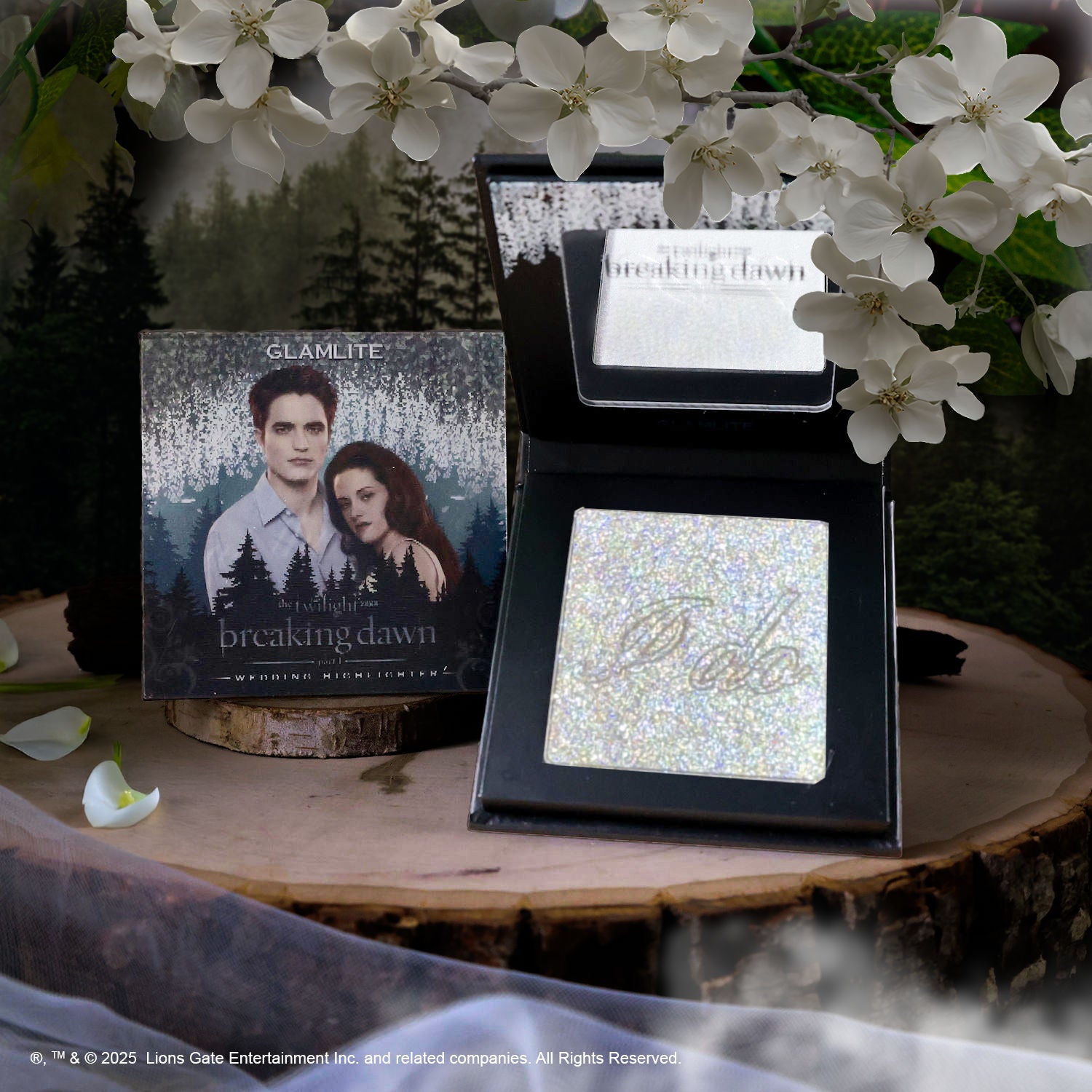 Glamlite x Twilight Wedding Highlighter Palette - Vegan & Cruelty-Free Makeup for Bridal Glow, Special Occasions & Photo Shoots | Shimmering Highlighter for Face & Body
