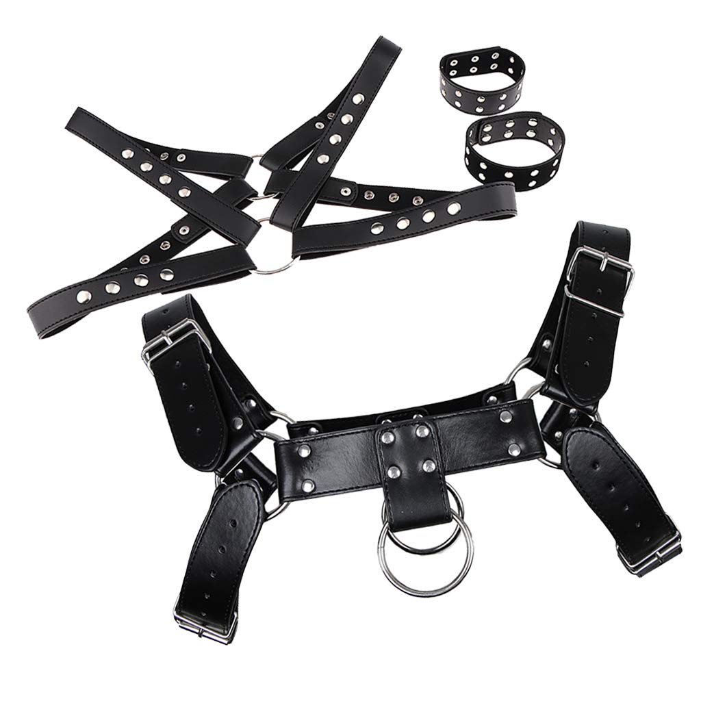 Milageto Bandage Body Harness Adult Fun Games - 2pcs for Couples, BDSM, Role Play, and Sensual Exploration