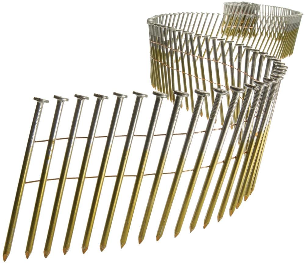 Senco EL23ASBH 15-Degree Coil Collated Siding Nails for Roofing & Exterior Trim – Durable Packaging for Construction & Home Improvement Projects