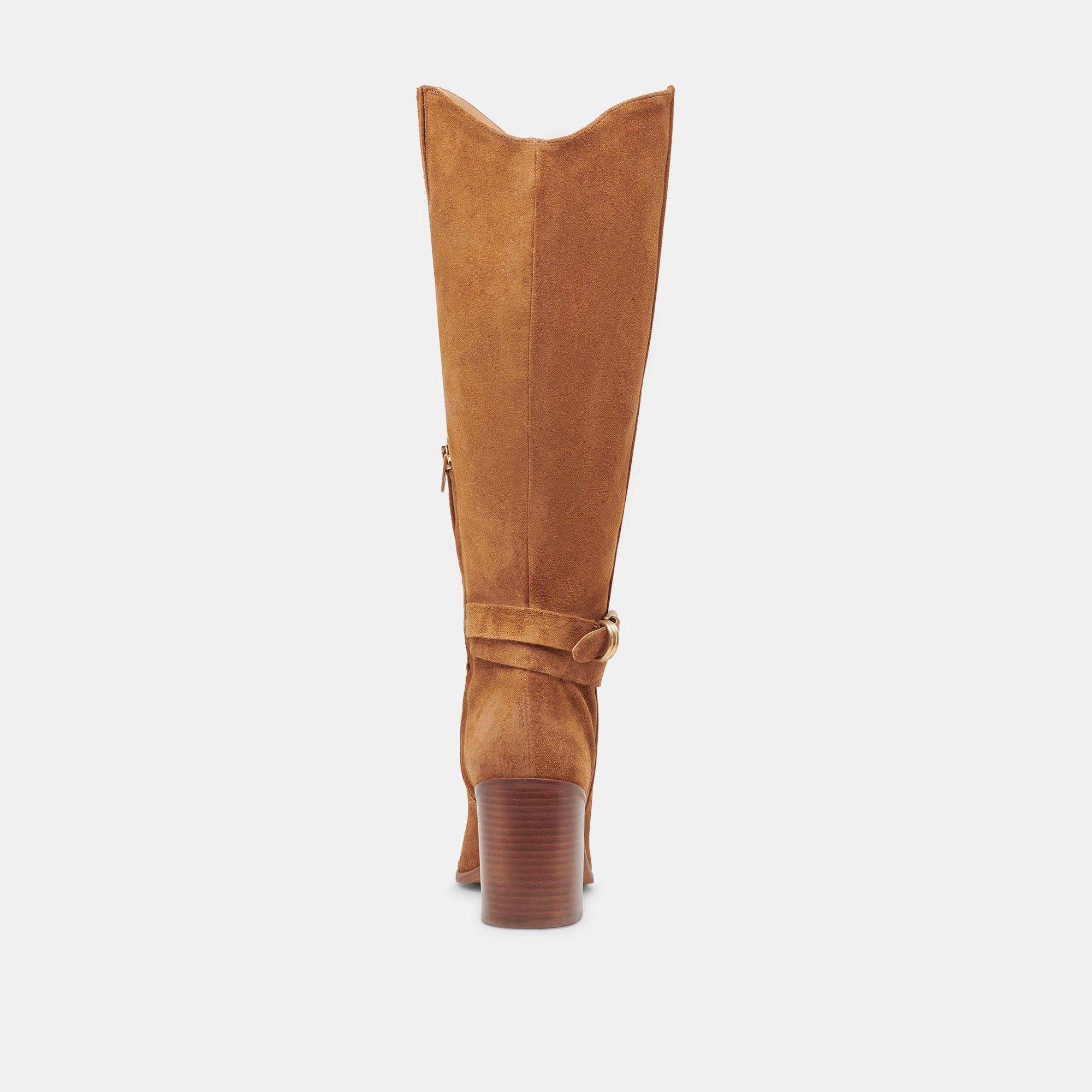 TYRONE Wide Calf Boots for Women - Brown Suede Leather Ankle Boots with Comfortable Fit | Perfect for Fall, Winter & Casual Outfits