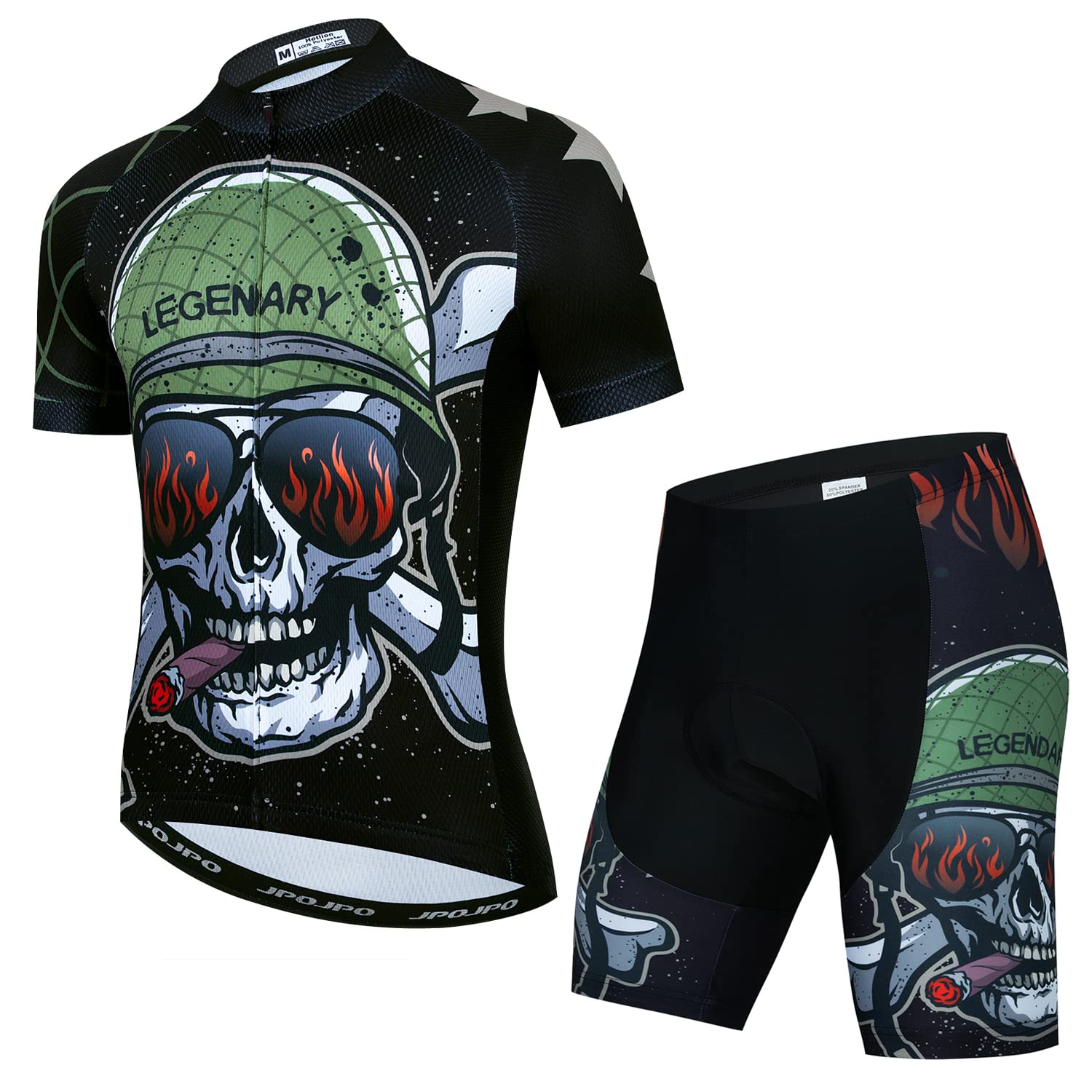 **Men's Cycling Jersey & 5D Padded Bike Shorts Set – Breathable, Comfortable Bicycle Clothing for Road & Mountain Biking – Perfect for Training, Racing & Outdoor Sports**