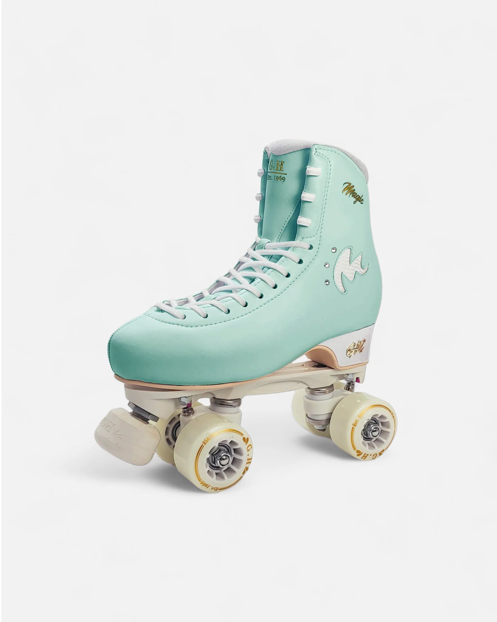 GH Magic Quad Roller Skates for Women & Men - Adjustable Outdoor/Indoor Rollerblades with Light Up Wheels - Perfect for Fitness, Rink Skating & Street Roller Derby