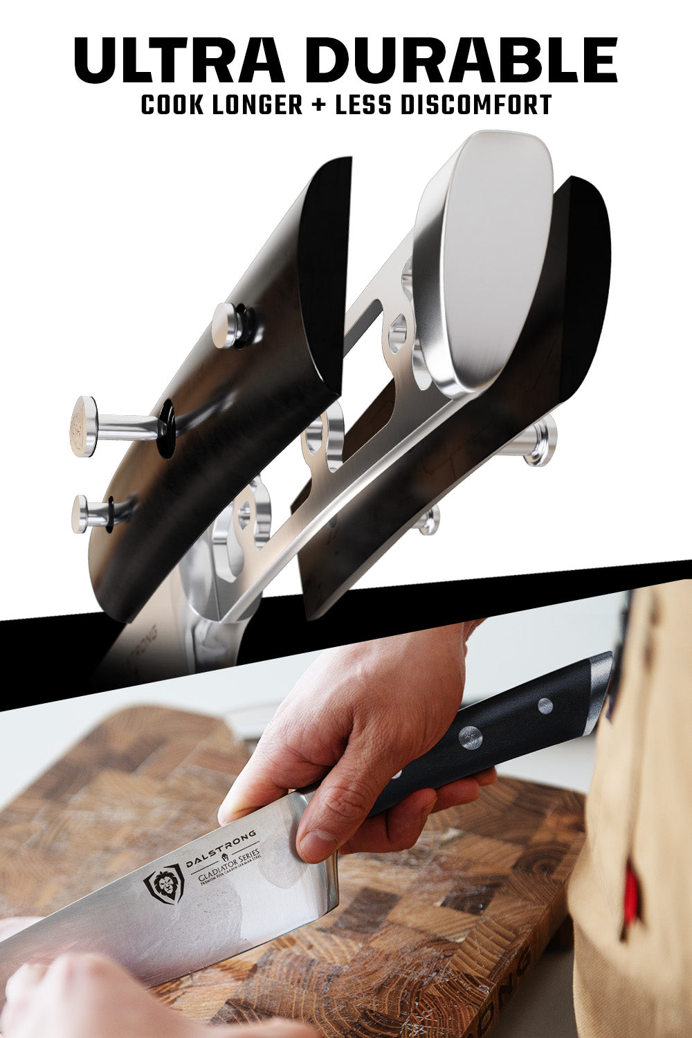 Dalstrong Gladiator Series 8-Piece Knife Block Set - NSF Certified Professional Kitchen Knives for Chefs & Home Cooking