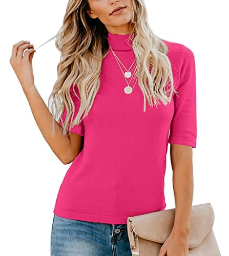 LETSRUNWILD Women's Mock Turtleneck Blouse - Elegant Casual Fall Tops for Work & Business | Office Wear, Date Night Outfits, Autumn Layering Essentials