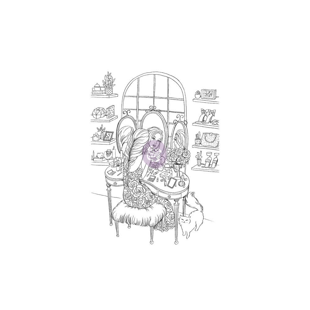 Prima Marketing Prima Princess Stamps - Gussy Up Stamps for Scrapbooking, Card Making & DIY Crafts | Perfect for Greeting Cards, Journals & Home Decor Projects
