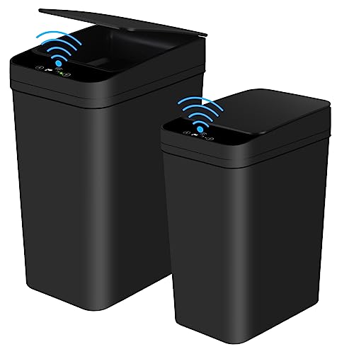 2 Pack 2.2 Gallon & 4 Gallon Black