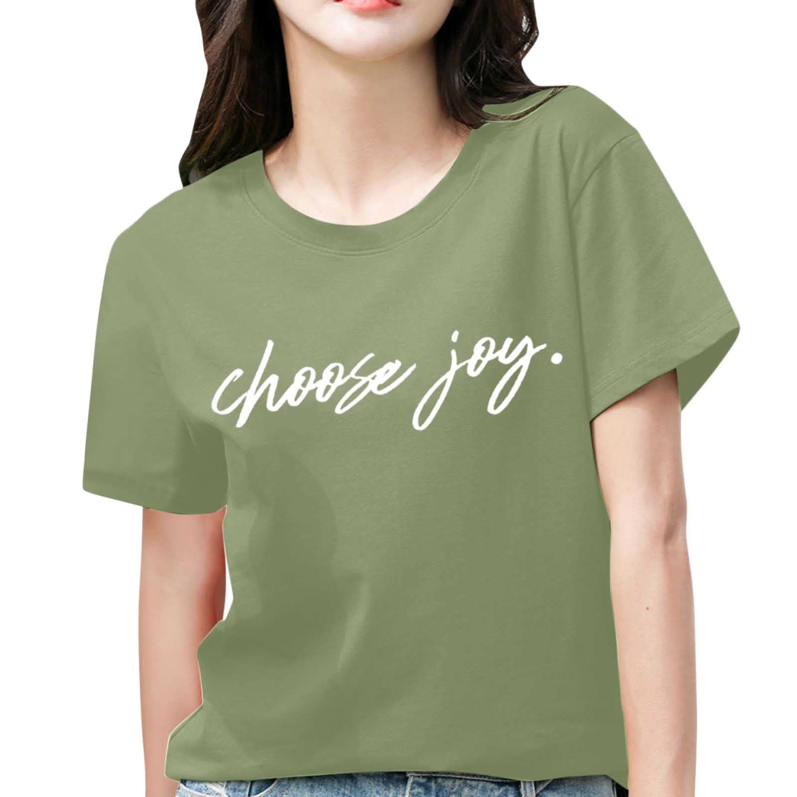 Plus Size Women's Summer T-Shirt - Casual Letter Print Loose Tunic Top with Short Sleeves | Lightweight & Comfortable for Everyday Wear, Beach Outings, and Casual Outfits