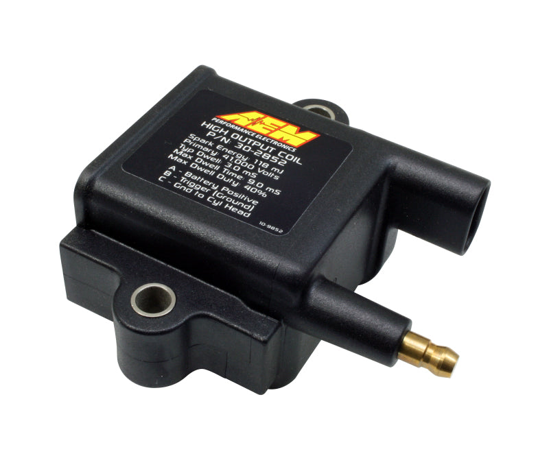 AEM Universal High Output Inductive Ignition Coil - Performance Upgrade for Cars, Trucks & SUVs - Ideal for Racing, Off-Road & Daily Driving