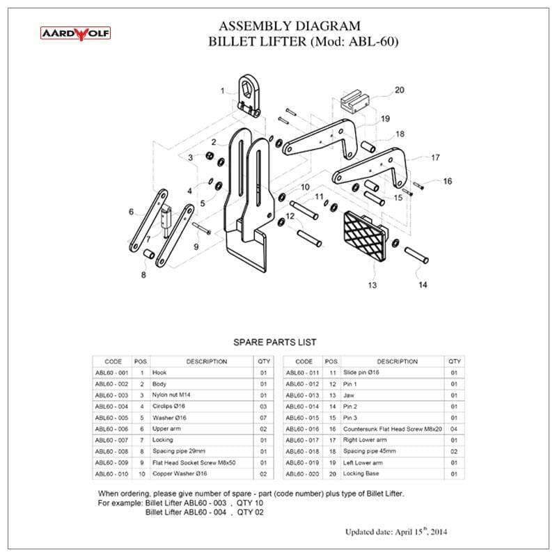 Aardwolf Billet Lifter - High Performance Engine Lift Tool for Automotive Repair & Racing - Perfect for Mechanics, DIY Enthusiasts & Car Restoration Projects