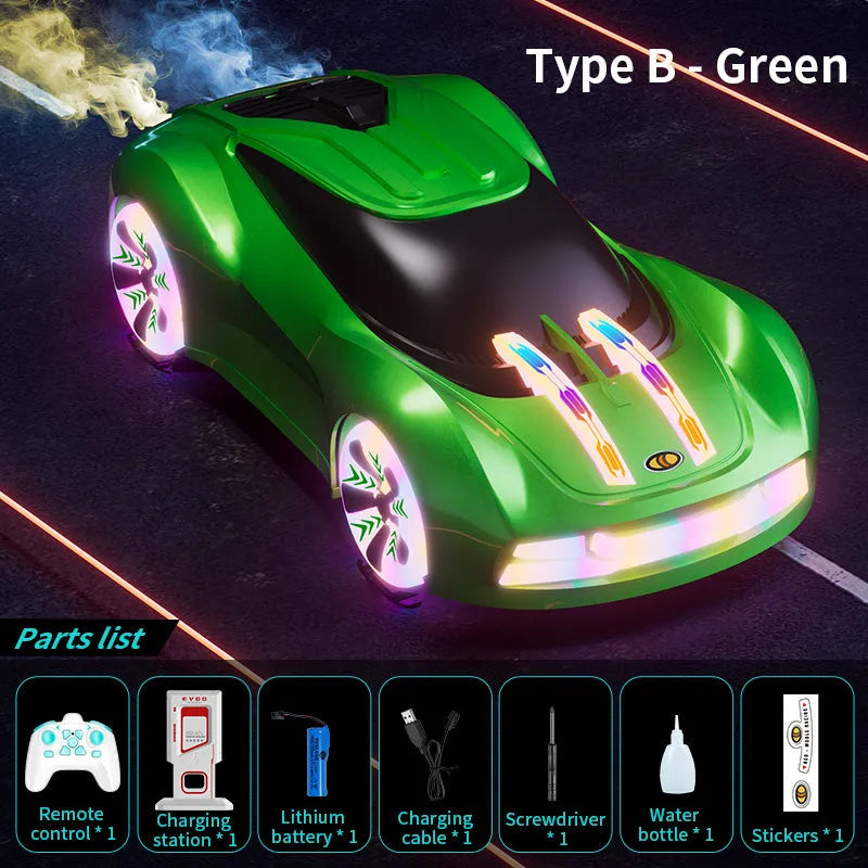 JJRC Q206 2.4G RC Car - Futuristic Concept Racing Car with LED Lights & Music Play, Ready-to-Run (RTR) Remote Control Toy - Perfect for Indoor Racing, Birthday Gifts & Kids Outdoor Play