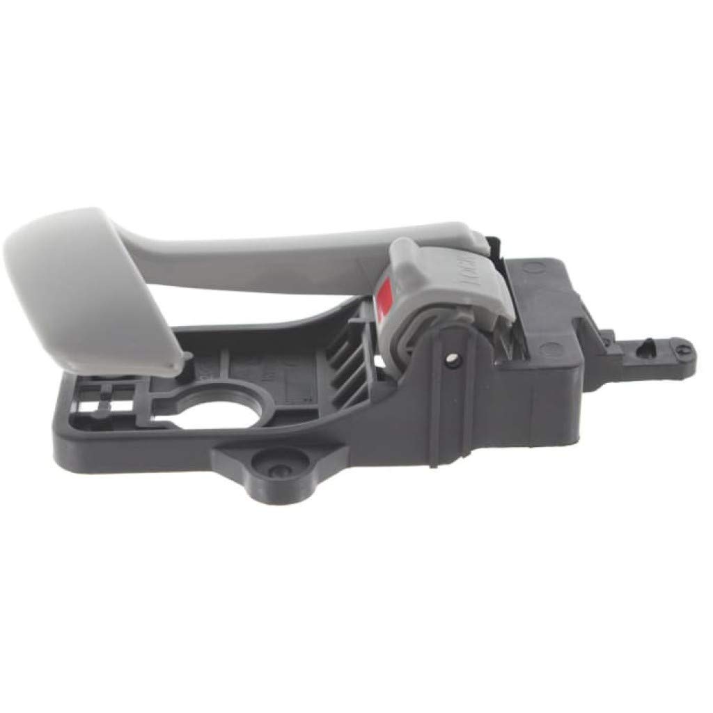 2007-2012 Hyundai Santa Fe Interior Door Handle Front or Rear Passenger Side Gray with Door Lock Button - Compatible with All Submodels | Replacement Car Part for Easy DIY Installation & Vehicle Maintenance