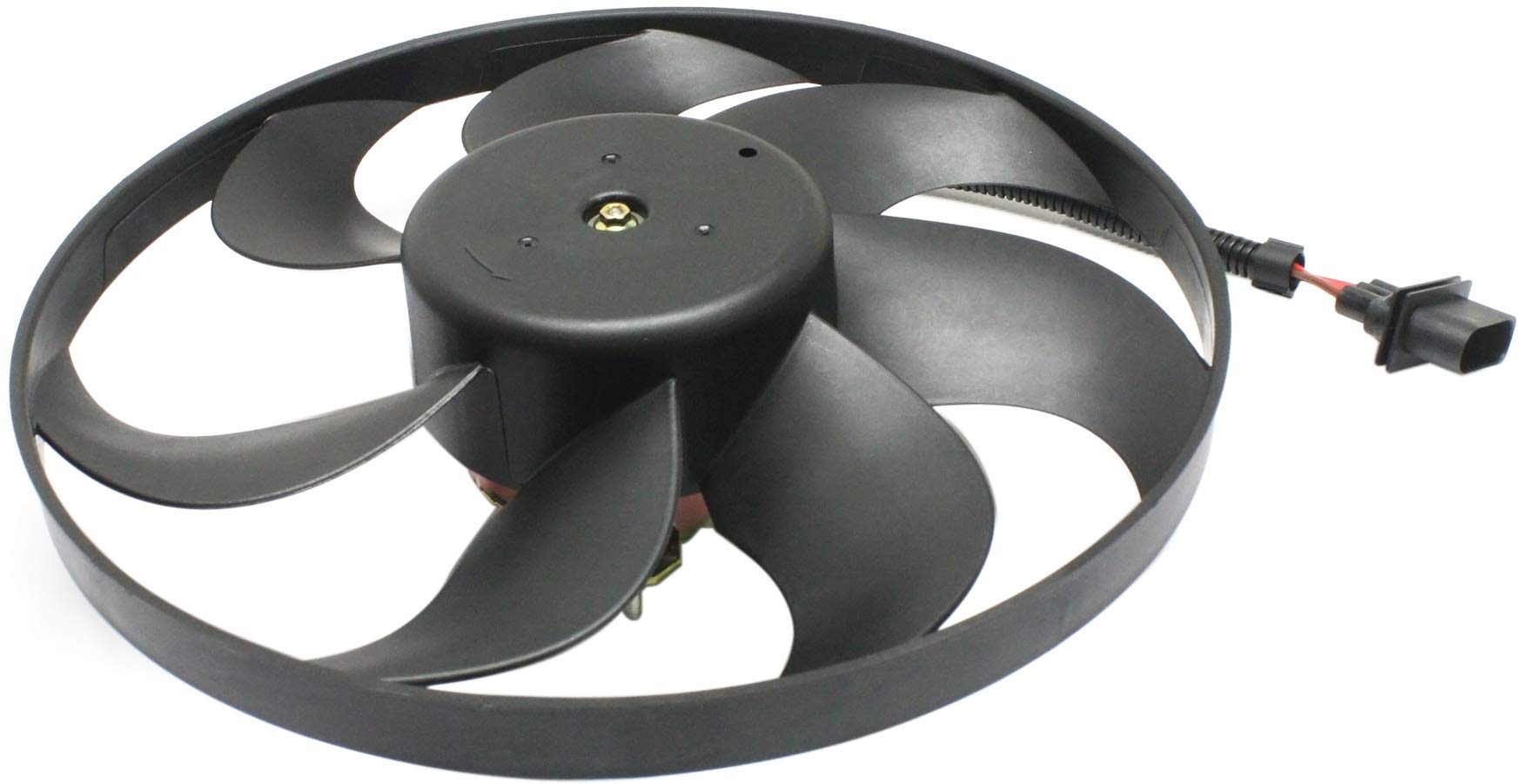 Go-Parts - Replacement Radiator Fan Blade & Motor Assembly for 1998-2007 Volkswagen Beetle - Left (Driver) Side Auxiliary Cooling Fan - Fits 1999 2002 2003 2004 2005 2006 Models - Perfect for Engine Overheating Prevention & Summer Driving