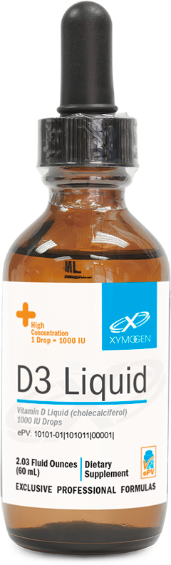 Xym Liq D3 2Oz - Liquid Vitamin D3 Supplement for Immune Support & Bone Health - Perfect for Daily Wellness & Family Use