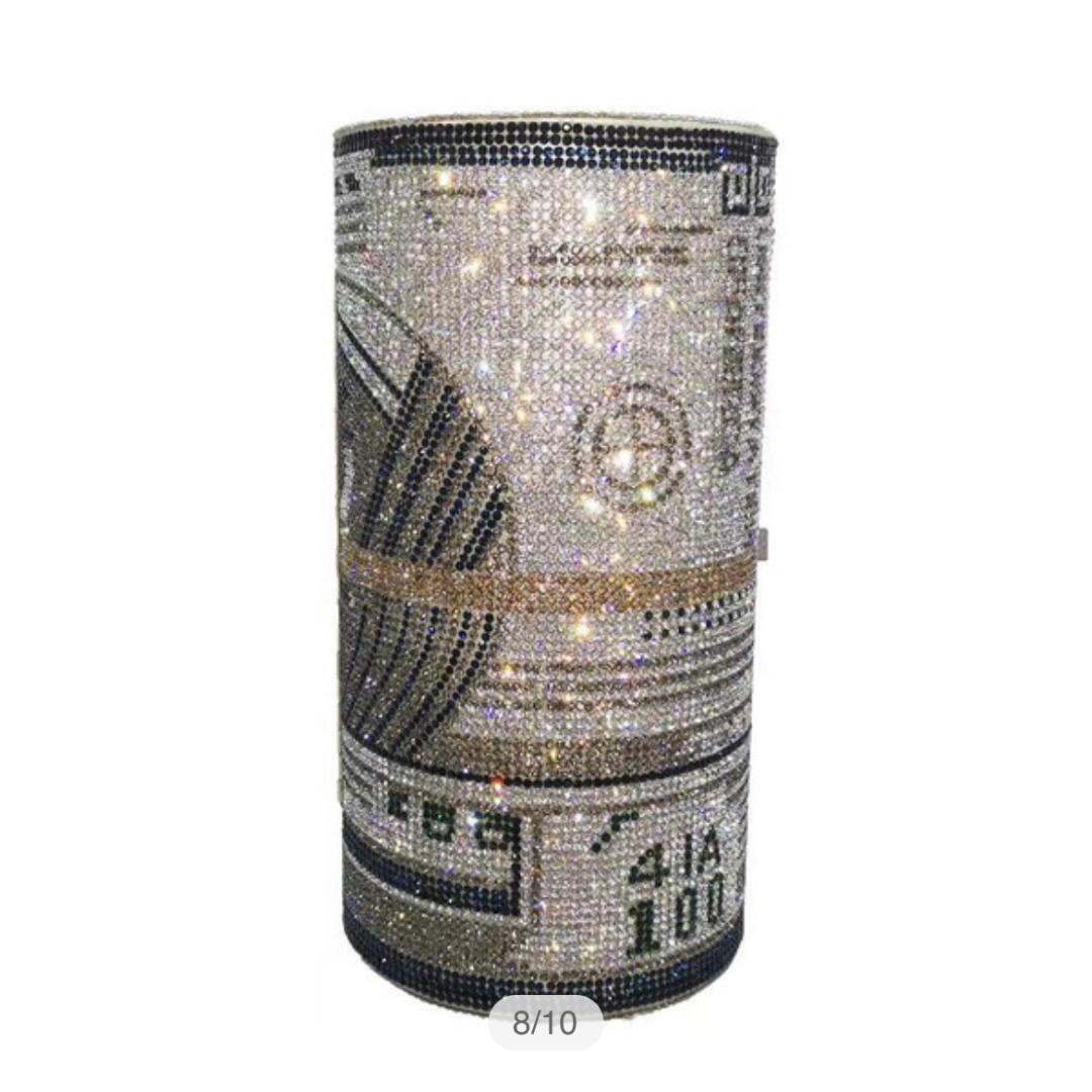 Premium Large Money Clutch Wallet - Stylish White & Grey Crossbody Pouch for Women & Men | Perfect for Travel, Shopping, and Everyday Use