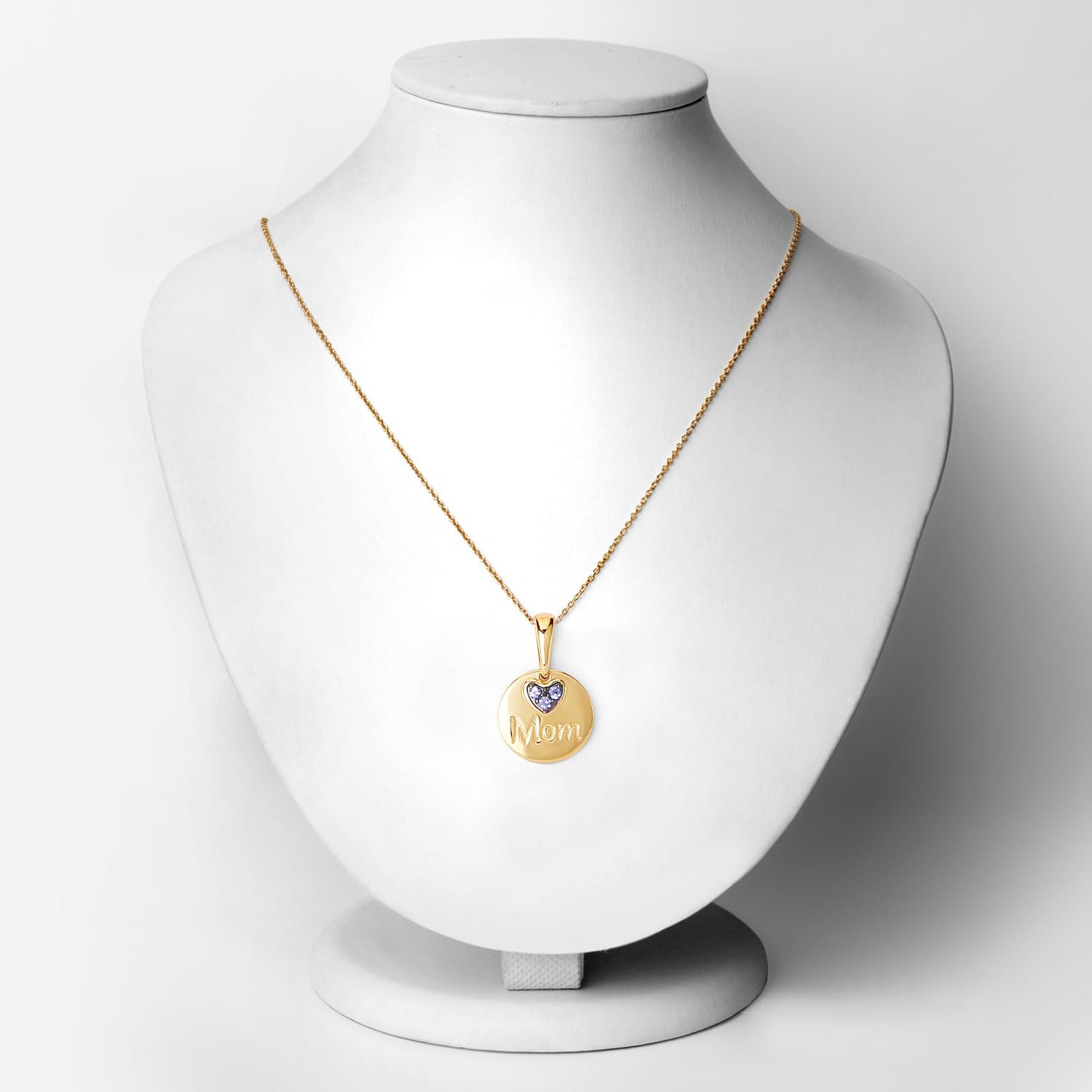 Genuine Tanzanite Heart Pendant Necklace for Women - Perfect Gift for Mom, Birthday, Anniversary & Special Occasions