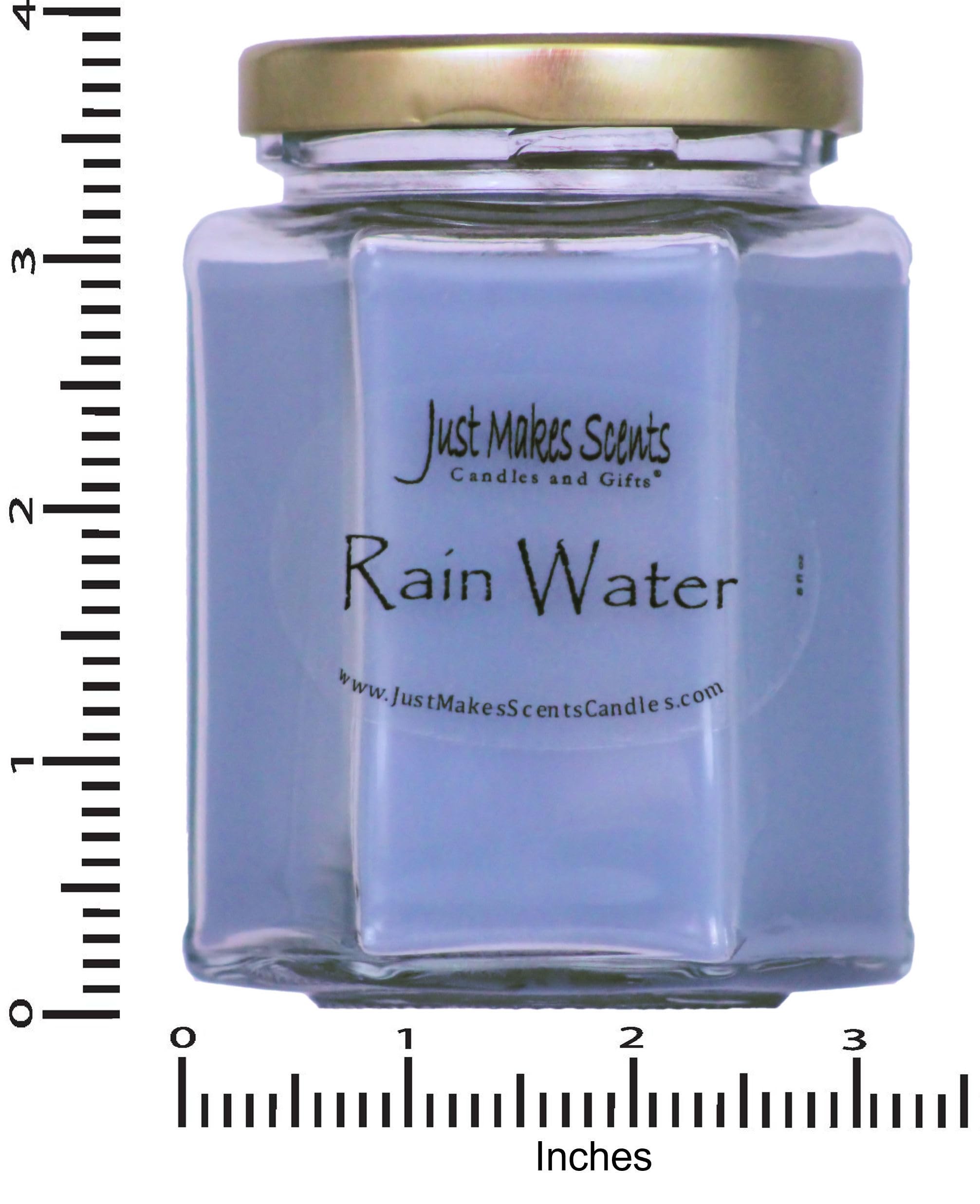 Just Makes Scents Rain Water Scented Soy Candle | Fresh & Clean Aroma | Hand-Poured in USA | Home Decor, Relaxation & Aromatherapy Gift