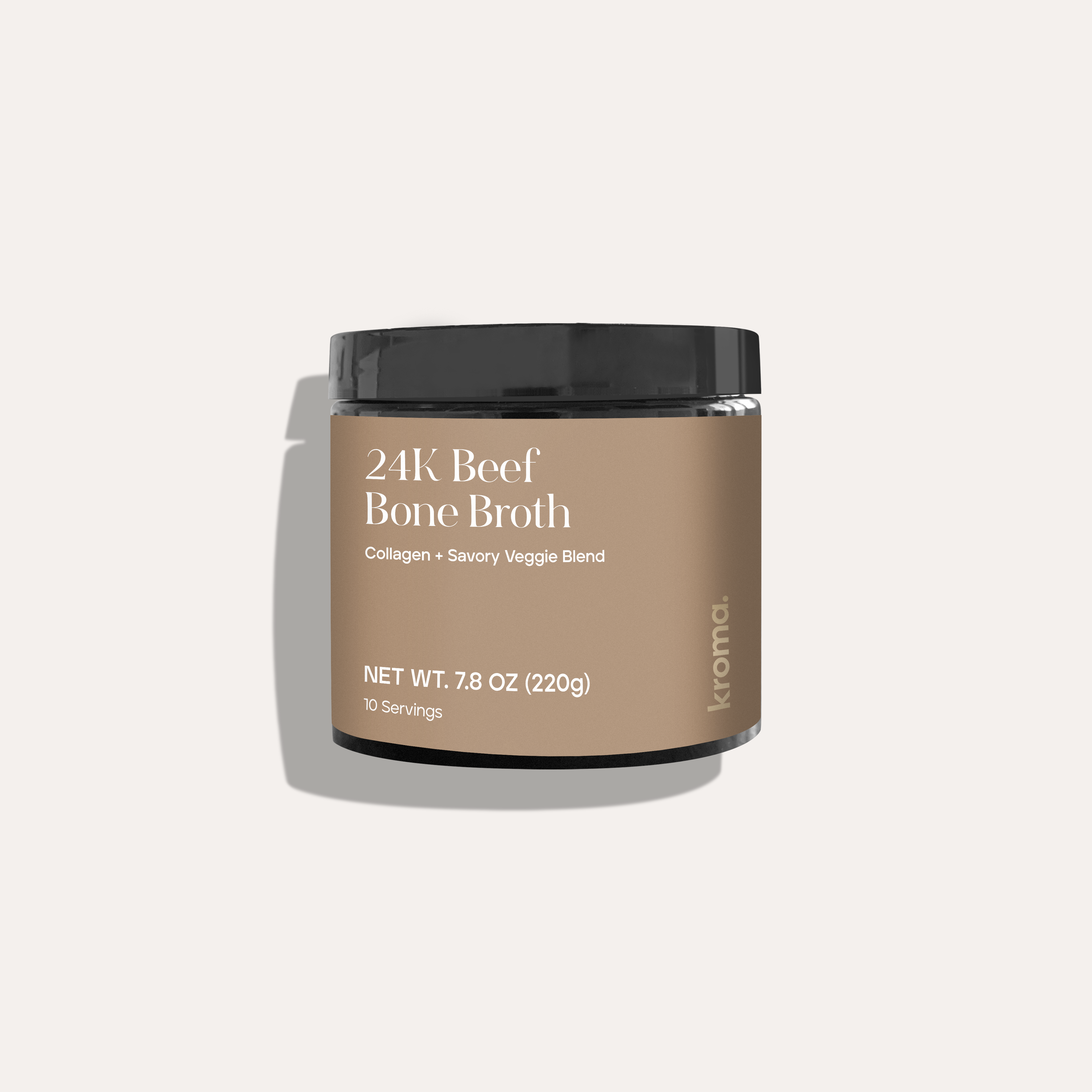 24K Beef Bone Broth Powder - Collagen Protein Rich, Keto & Paleo Friendly - Supports Gut Health, Joints & Immunity - Perfect for Soups, Smoothies & Cooking