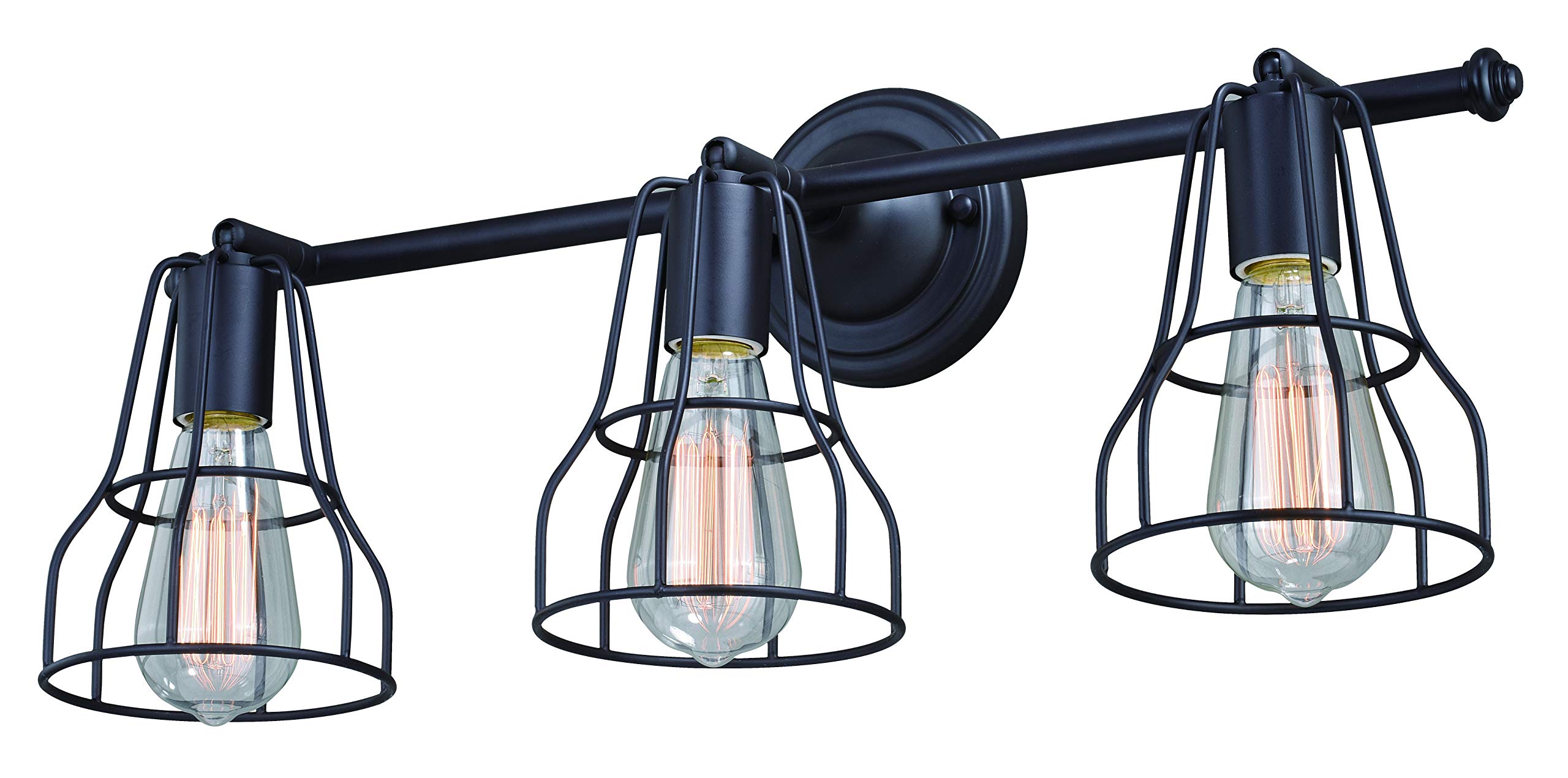 Clybourn 3-Light Wall Sconce in Oil Rubbed Bronze Finish - Perfect for Bedroom, Hallway, and Living Room Wall Lighting
