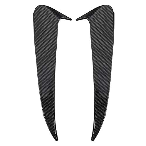 Carbon Fiber Rear Bumper Spoiler & Side Canard Air Vent Cover for Mercedes Benz C Class W205 C43 C63 AMG 2014-2019, Black Rear Trunk Lid Spoiler - Enhance Style & Aerodynamics for Street Racing & Car Shows