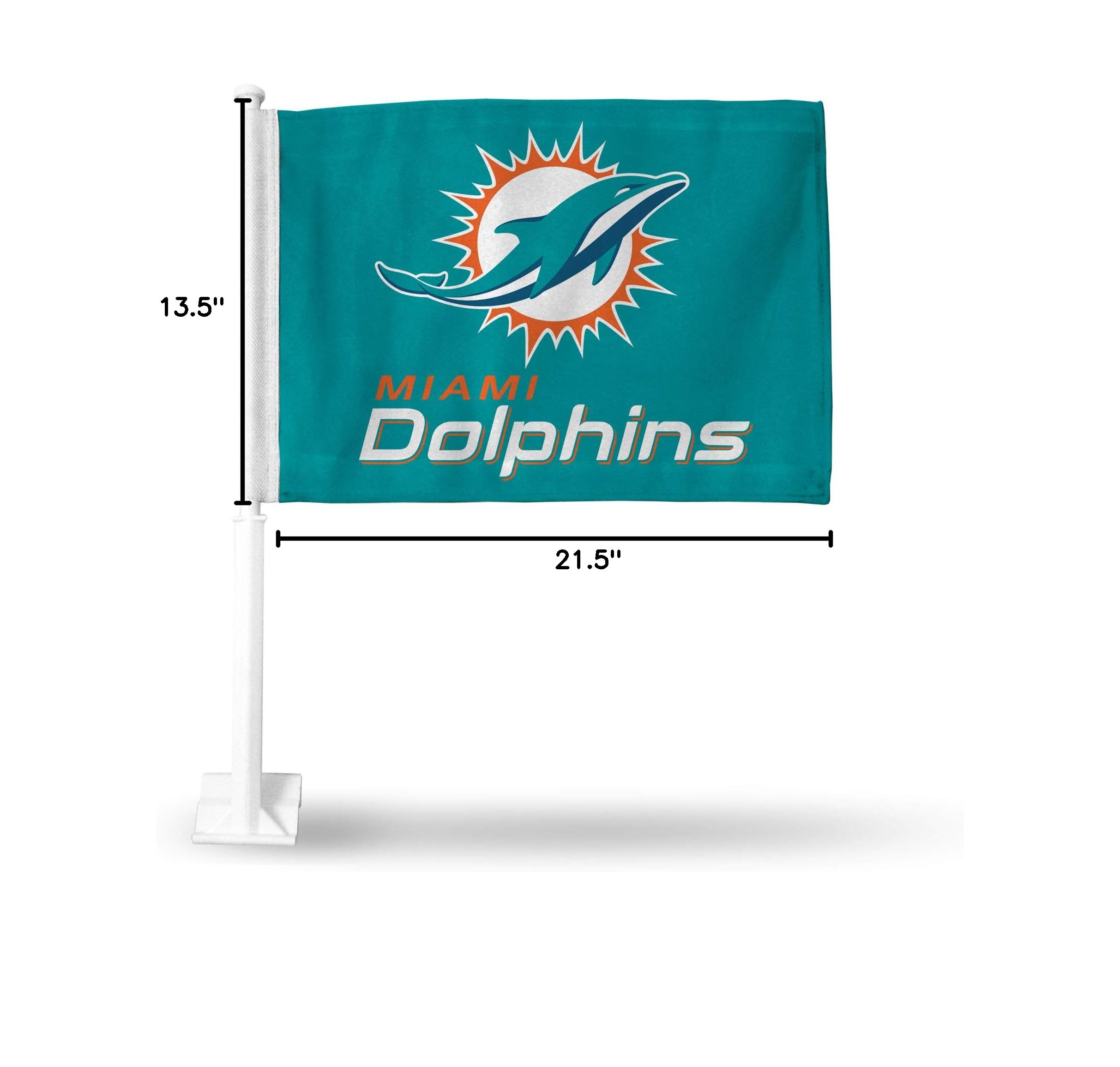 NFL Car Flag Double Sided - Officially Licensed Team Logo - Durable Polyester Car Accessory for Game Day Tailgating, Road Trips & Showing Team Spirit