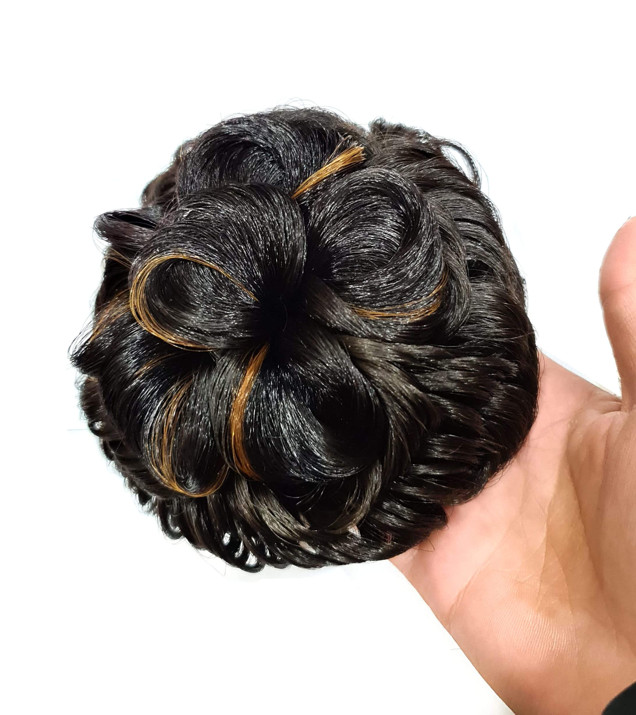 Foreign Holics Bun Maker Hair Accessories - Black Hair Scrunches & Bun Extensions for Women | Perfect for Workouts, Yoga & Everyday Hairstyles