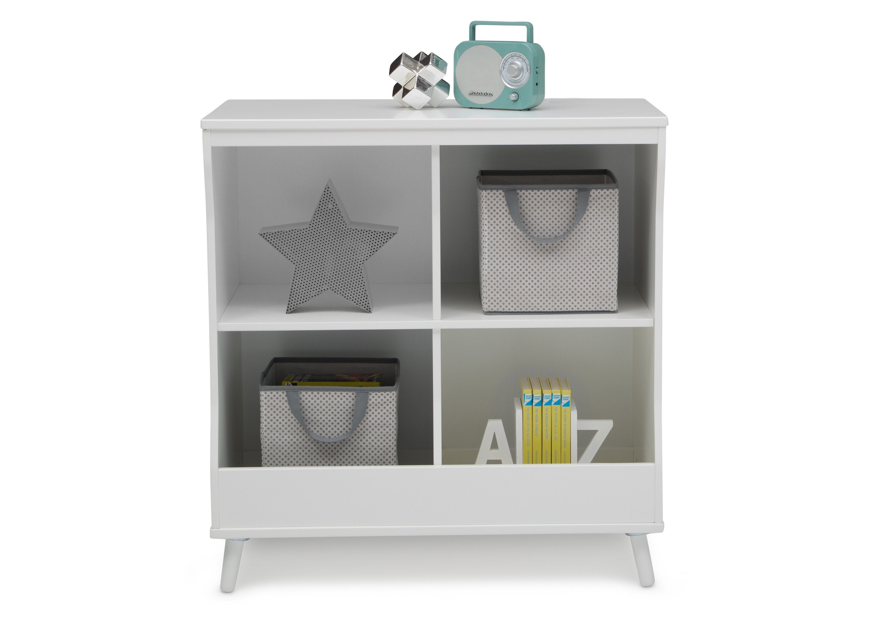 Essex Changing Table with Bookcase - Nursery Dresser & Storage Organizer for Baby Essentials | Perfect for Diaper Changing, Baby Clothes, and Book Storage