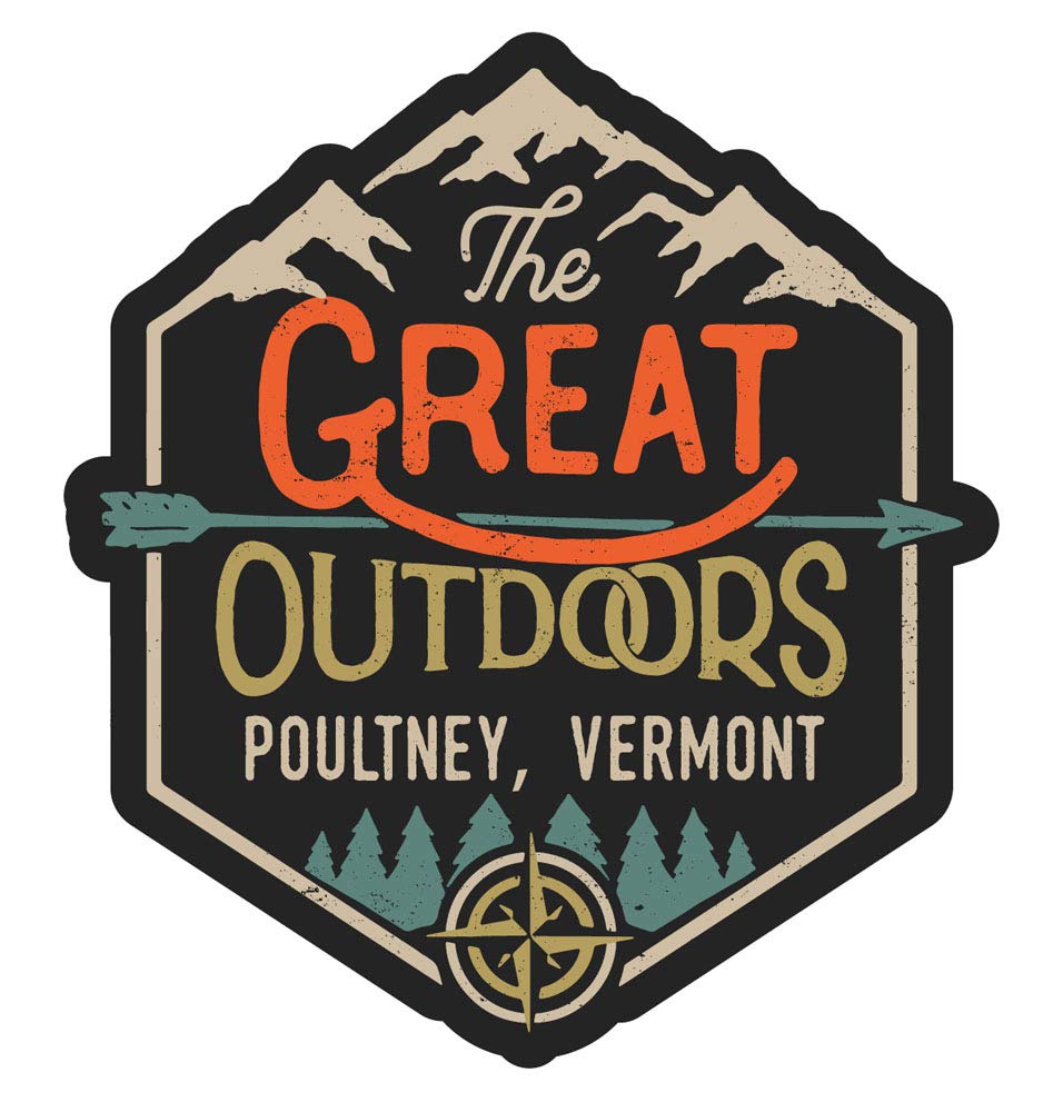 Poultney Vermont The Great Outdoors Design 4-Inch Fridge Magnet - Collectible Souvenir for Travel Lovers, Perfect for Refrigerators, Lockers & Office Decor