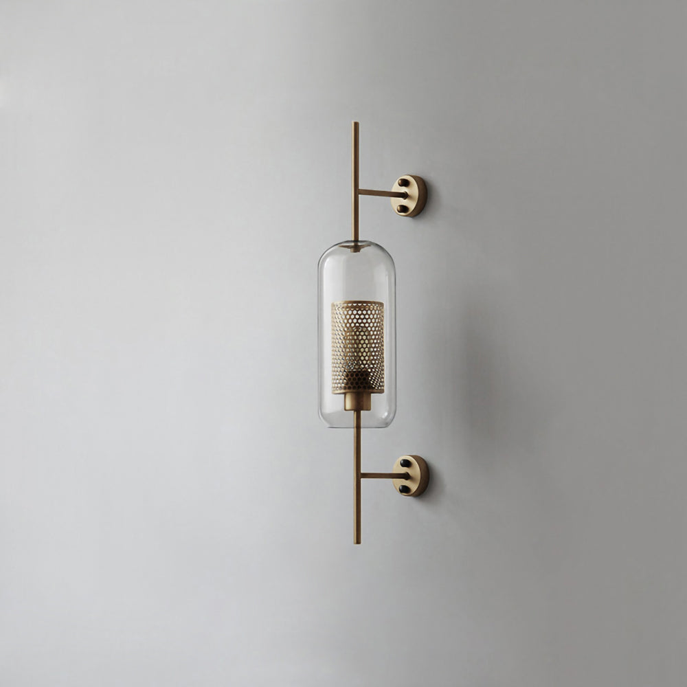 Chiswick Glass Wall Lamp - Modern LED Sconce Light for Living Room, Bedroom, and Hallway - Elegant Home Decor Lighting Fixture