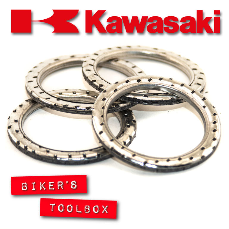 Kawasaki Exhaust Gasket Set - High Performance Motorcycle Gasket Kit for Improved Engine Seal & Durability | Perfect for Street Bikes, Cruisers & Off-Road Motorcycles
